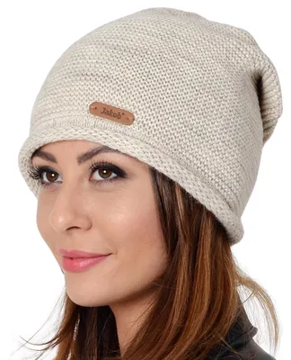 Imagen del producto de Gorro de lana para mujer, tipo beanie, ideal para el invierno. Cálido, elástico y elegante