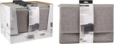 Produktbild von HOMESTYLING Aufbewahrungsbox mit Scharnierdeckel grau KO-101001740seda