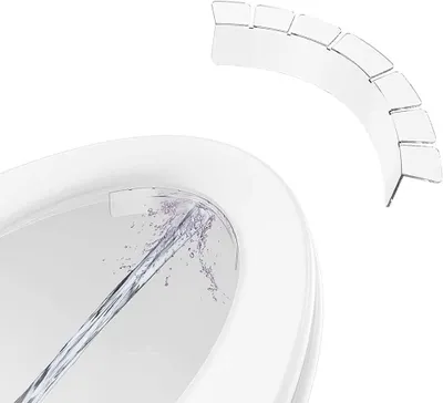 Produktbild von Spritzschutz für WC-Sitze, 2 Stück, Urinschutz für runde und ovale Toiletten