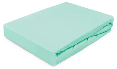 Image de Drap-housse avec élastique, en jersey, dimensions 200x220, couleur bleu marine