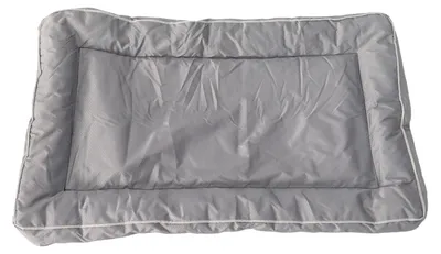 Produktbild von Hundebett-Kistenunterlage, wasserdicht, rutschfest, bequeme Haustiermatte für Zwinger und Heimgebrauch, Grau, 90 x 55 cm, Haustiere unter 13,6 kg