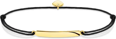 Produktbild von Thomas Sabo Little Secret Damen Textilarmband, 925er Silber, gold
