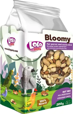 Produktbild von LoLo Pets Exotischer Nuss-Mix für Papageien & Vögel 150g - Natürliche Energie