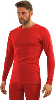 Immagine prodotto di Camicia a maniche lunghe da uomo Sesto Senso Art. 111 - Confortevole misto cotone, Elastico, Vestibilità perfetta, Adatta per tutti i giorni, Rosso, Nuovo, Ideale per le giornate fresche XXL