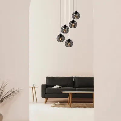 Produktbild von Opviq, Fellini- Fellini ABY, Schwarz, Kronleuchter, Metallkörper