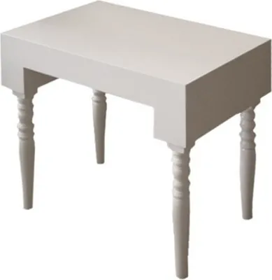 Produktbild von Casa Padrino Barock Beistelltisch Weiß Hochglanz 60 x 40 x H. 60 cm - Barock Möbel