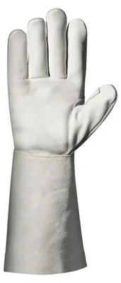 Immagine prodotto di Guanti da saldatura Sir Safety Celebes in pelle bovina, resistenti al calore, 12 paia, taglia L, BIANCHI