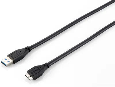 Produktbild von Equip Kabel USB-A 3.0 -> micro B St/St 1.80m schwarz Polybeutel