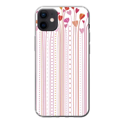 Produktbild von MuchoWow® Handyhülle Schutzhülle Hülle für iPhone 12 mini Eine Illustration der wachsenden Herzen Silikon Softcase Handy Hülle - Bild