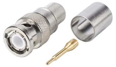 Produktbild von Telegärtner BNC Crimp-Kabelstecker, gerade, nickelfarben