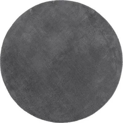 Produktbild von vidaXL Teppich HUARTE Kurzflor Weich und Waschbar Anthrazit Ø 100 cm