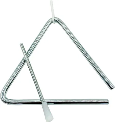 Produktbild von Triangel für Kinder – 15 cm mit Griff & Metallschlägel - 3870