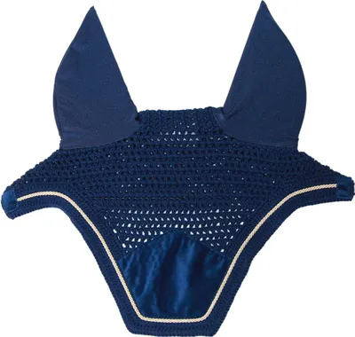 Immagine prodotto di Kentucky Horsewear Fly Cap Wellington Basic Velvet Fly Cap Navy Cob