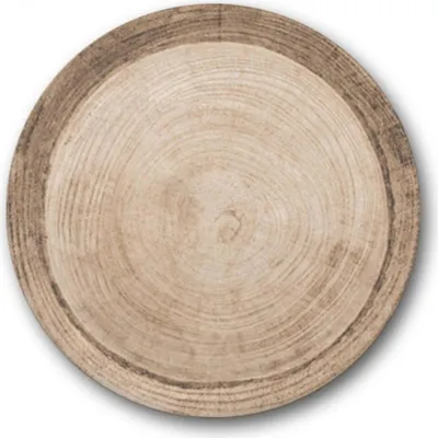 Image de Assiettes à pizza décor Effet Bois - D 33 cm x 6