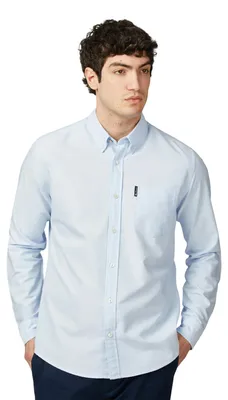 Produktbild von Ben Sherman - Hemd für Herren, Oxford-Stil, Langärmlig BK103 (S) (Himmel)