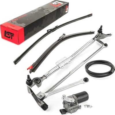 Produktbild von Wischermotor Front Scheibenwischer Wischblatt Gestänge für BMW 3er E90 E91 09-12