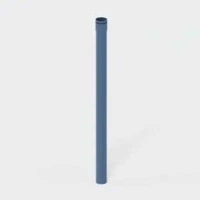 Produktbild von Poloplast Rohr, POLO-KAL XS, DN50, 50x750mm, PP-MD, blau, Stange mit 750mm, 1 Stk.