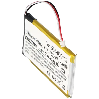 Image de Batterie adaptée à Logitech G533, G933 Li-Polymer 533-000132 3.7V 1200mAh 4.4Wh environ 58.68 x 38.44 x 8.30 mm