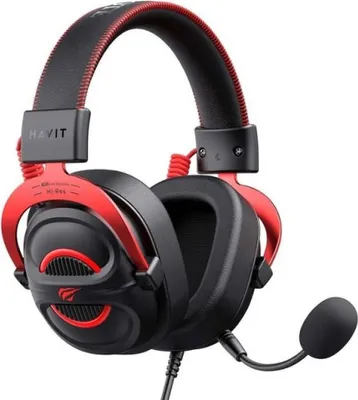 Image de Havit H2002E Pro Headset Wired Head-band Gaming Black Red