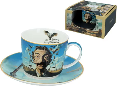 Zdjęcie produktu dla Carmani, filiżanka ze spodkiem 230ml inspirowane SALVADOR DALI