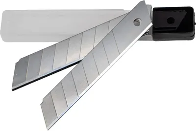 Produktbild von Messerklingen Ersatzklingen Abbrechklingen für Cuttermesser Abbrechmesser 18mm 7 Segmente (10 Klingen) im Köcher