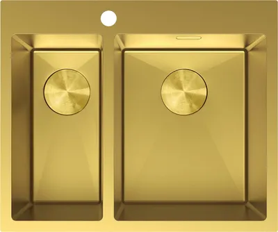 Produktbild von Mexen Flexo Edelstahlspüle 1,5-becken 610 x 510 mm, golden - 6446611500-55