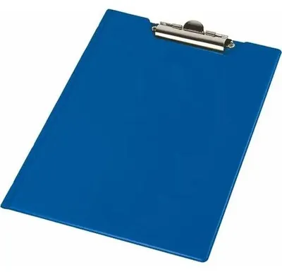 Immagine prodotto di Cartella per appunti A4 in PVC film lino goffrato colorato blu scuro