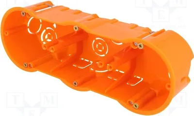 Zdjęcie produktu dla 1 x Obudowa: Puszka instalacyjna, wymiary: Z: 60 mm, Y: 204 mm, X: 60 mm, montaż w ścianie, model A.0041PG, przeznaczona do instalacji elektrycznych