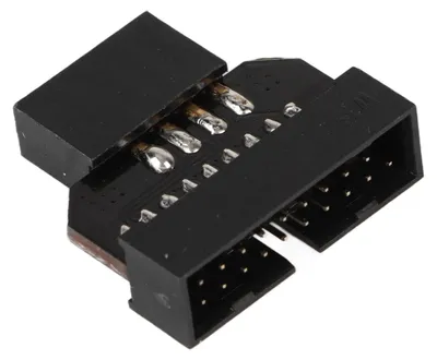Immagine prodotto di Adattatore splitter USB, da USB 2.0 (9 pin) a USB 3.0 (19 pin), connettore per pannello frontale