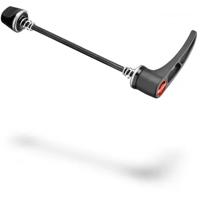 Image de DT Swiss HWQASM00S2932S Dispositif de serrage rapide pour roue avant RWS MTB/Road, acier, 5/100 mm, levier en aluminium, noir/rouge