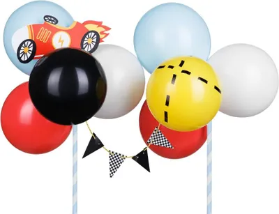 Produktbild von Auto-Ballon-Kuchenaufsatz, Mix, 29 cm