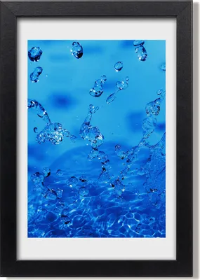 Produktbild von Bild 20x30 MDF-Rahmen, Wandkunst Wassertropfen