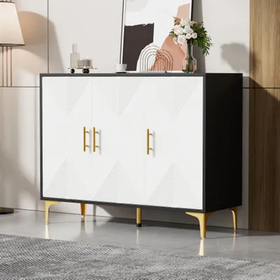 Produktbild von Sideboard,Kommode,Sideboard mit zu öffnenden und zu schließenden Türen,für Schlafzimmer, Wohnzimmer und Esszimmer
