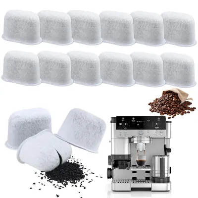 Produktbild von Wasserfilter Einsätze 12 Stück für Ninja Luxe Cafe, Ersatzfilter Kaffeemaschine, Aktivkohlefilter