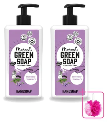 Zdjęcie produktu dla 2 sztuki mydła do rąk "Marcel's Green Soap" - lawenda i rozmaryn - 500 ml - zestaw ekonomiczny