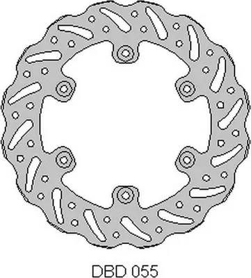 Produktbild von Gas-Gas Bremsscheibe Hinten 125/200/250/300/450 '95-21, Welle (220X108.2X4Mm) (6X6.5Mm) (Ng1057)