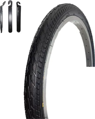 Produktbild von 1 x Roverstone HY 156 "24" Fahrradreifen Fahrradmantel Schwarz 47-507 (24 x 1,75) inkl. Reifenheber