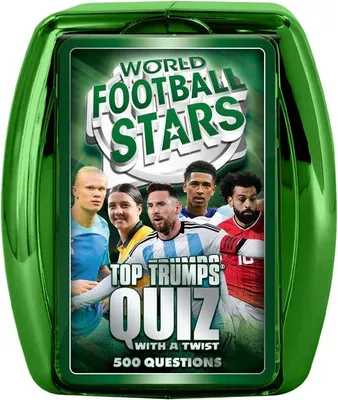 Produktbild von Winning Moves Kartenspiel Top Trumps Quiz Welt Fußballstars Fußballspiel