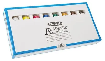 Produktbild von Schmincke AKADEMIE Acrylfarben-Set 8 × 20 ml