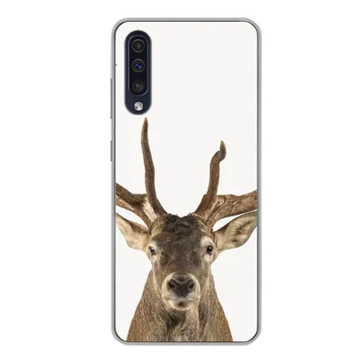 Produktbild von MuchoWow® Handyhülle Schutzhülle Hülle für Samsung Galaxy A50 Hirsche - Tiere - Geweih - Kinder - Jungen Silikon Softcase Handy Hülle - Mobiltelefonhülle