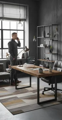 Image de Exclusif, moderne, élégant, étagère, étagère sur pied, confortable, neuf, bureau, salon