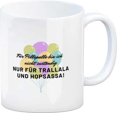 Produktbild von Pillepalle Kaffeebecher mit Ballons und Spruch