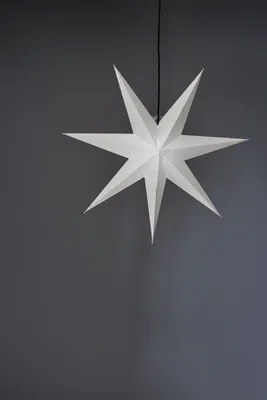 Produktbild von Star Trading Paper Star Frozen, Leichte Dekorationsfigur, Weiß, IP20, 1 Glühbirne(n), E14, 25 W