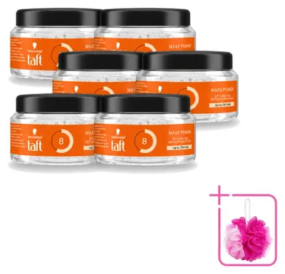 Zdjęcie produktu dla 6 sztuk żelu do włosów Taft Men Power Gel Maxx Power 8 - 250 ml - zestaw ekonomiczny