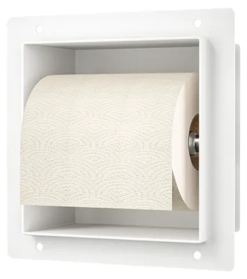 Produktbild von Eingebauter Toilettenpapierhalter aus Edelstahl für modernes Badezimmer