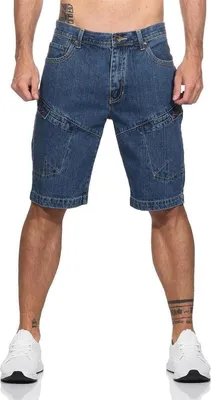 Immagine prodotto di Pantaloni corti 3/4 da uomo, bermuda Capri; blu chiaro/40