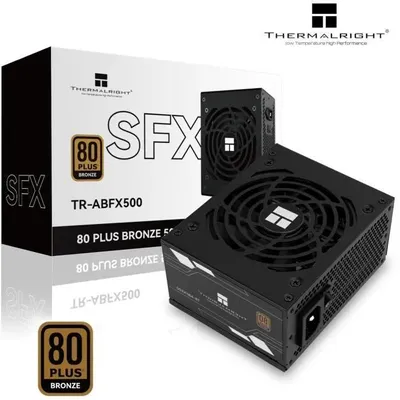 Obrázok produktu pre Nemodulárny napájací zdroj pre PC - THERMALRIGHT ABFX 500 - 80+ Bronze - čierny