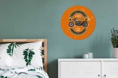 Produktbild von MuchoWow® - Wand Kreis - Das Schlafzimmer - Die Bilder - Wandmalerei - Kunst für das Haus - das Plastik