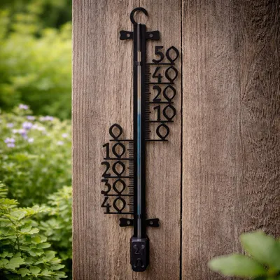 Produktbild von Talentools Ausenthermometer - schwarz - Kunststoff - 47 cm