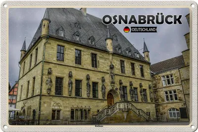 Produktbild von Blechschild Städte Osnabrück Rathaus Architektur 30x20cm